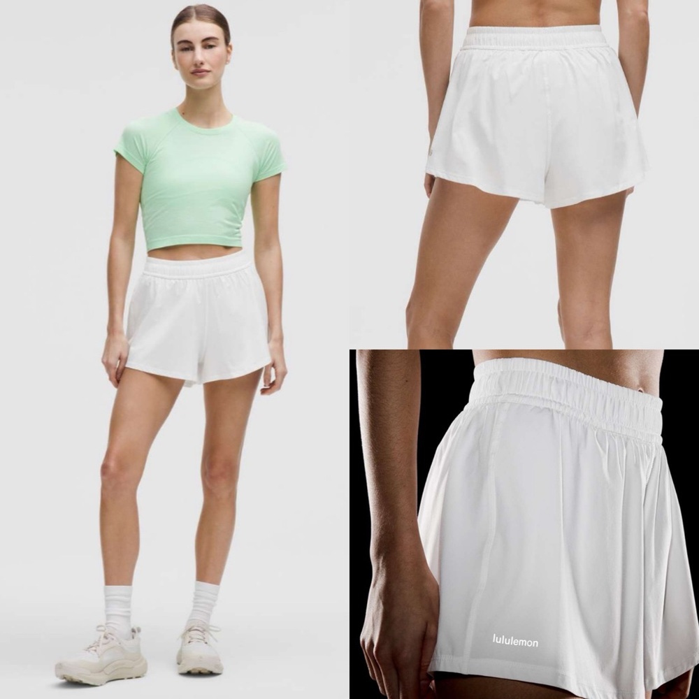 Lululemon Pace Crush High-Rise Short 2.5"
White